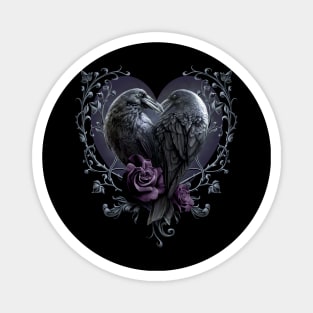 Raven Heart - Gothic Ravens - Spiral Original Magnet